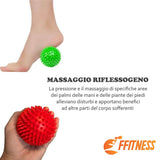 Massage ball 9 cm spikey massage ball for self-massage