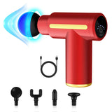 Professional muscle massage gun 6 speeds 4 massage heads