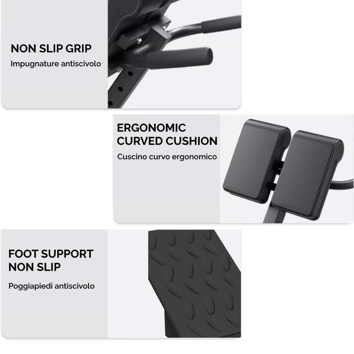 Panca Romana Per Glutei Panca Da Fitness Romana Multifunzione Per Iperestensioni Crunch E Addominali | Leroy Merlin Panca Romana Per Hyperextension