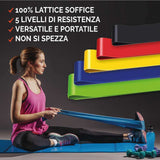 Elastici Fitness - Set di 5 fasce elastiche