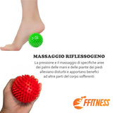 Massage ball pallina massaggiante 9 cm spikey x auto-massaggio