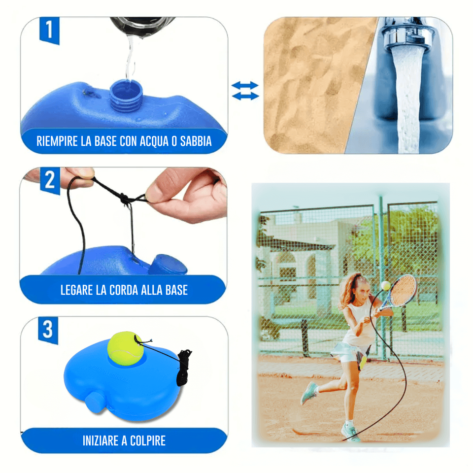 Allenatore Tennis Per Bambini - Trainer Autonomo Per Pratica, Altezza 27 Pollici, Per Principianti - Foto 10