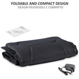 Tappetino Massaggiante Con Calore Materassino con 10 Motori Vibranti