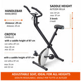 Cyclette pieghevole x-bike