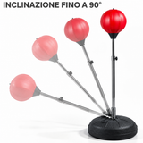 Punching Ball - Sacco boxe con guantoni blu per ragazzi