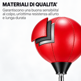 Punching Ball - Sacco boxe con guantoni blu per ragazzi