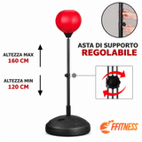 Punching Ball - Sacco boxe con guantoni blu per ragazzi