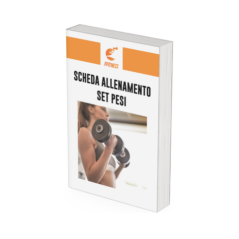 Scheda allenamento set pesi