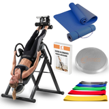Kit Allenamento Casa Mobilità Plus – Panca a Inversione, Tappetino, Elastici e Cuscino Propriocettivo + Scheda allenamento PDF Gratis