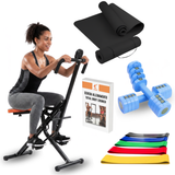 Kit Allenamento Casa Tonifica – Body Crunch, Manubri, Elastici e Tappetino + Scheda allenamento PDF Gratis
