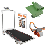 Kit Allenamento Casa Cardio - Tapis Roulant, Tappetino e AB Roller + Scheda allenamento PDF Gratis