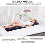 Tappetino Massaggiante Con Calore Materassino con 10 Motori Vibranti