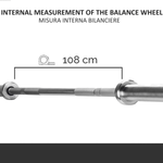 Bilanciere Olimpionico 180 cm con 2 Clip Ferma Pesi