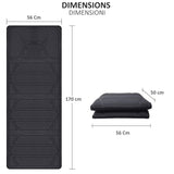 Tappetino Massaggiante Con Calore Materassino con 10 Motori Vibranti