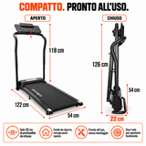 Tapis Roulant Elettrico Pieghevole 10 km/h