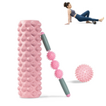 Rullo per Massaggio Muscolare 3 in 1 Kit per Allenamento Miofasciale