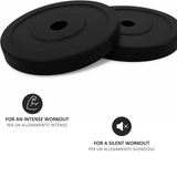 Set Bilanciere con Dischi - Bilanciere Dritto da 180 cm con Dischi in Ghisa Gommati