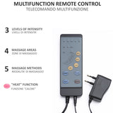 Tappetino Massaggiante Con Calore Materassino con 10 Motori Vibranti