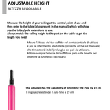 Palo Pole Dance con Rivestimento Pink Kit Pole Dancing-Regolabile