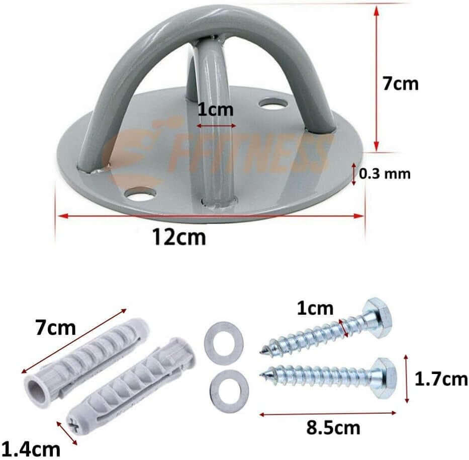 1 Gancio Per Montaggio A Soffitto M8, Gancio Per Montaggio A Parete In Acciaio Inossidabile 304 Per Altalena Yoga (viti Incluse - 8