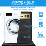 Pavimento Gommato Palestra 100x100 cm per ridurre vibrazioni e rumore in lavanderie e palestre.