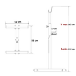 COPPIA RASTRELLIERE SQUAT RACK PORTABILANCIERE PESI MULTIFUNZIONE IN ACCIAIO