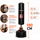 Sacco da Boxe Da Terra con Base Riempibile | Altezza 180 cm