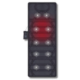 Tappetino Massaggiante Con Calore Materassino con 10 Motori Vibranti