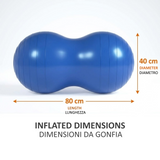 PALLA FITNESS A FORMA DI ARACHIDE PILATES YOGA CORE TRAINING