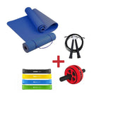 [KIT]Ruota Addominali+Corda da salto+Tappetino Fitness 6mm+Fasce Elastiche