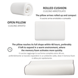 CUSCINO CERVICALE IN MEMORY FOAM ERGONOMICO 30 X 50 cm