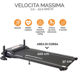 Tapis Roulant Elettrico Pieghevole 10 km/h