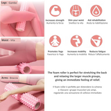 Rullo per Massaggio Muscolare 3 in 1 Kit per Allenamento Miofasciale