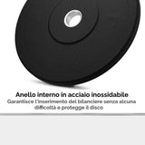 Bumper Plate Dischi Gommati per Bilanciere Olimpionico Foro 51mm