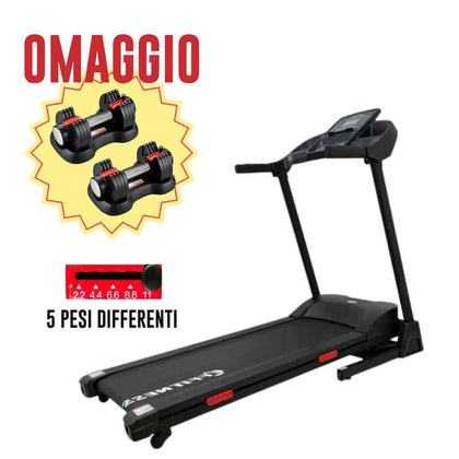 Tapis Roulant 16 KM/H+omaggio coppia di manubri