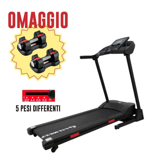 Tapis Roulant 16 KM/H+omaggio coppia di manubri