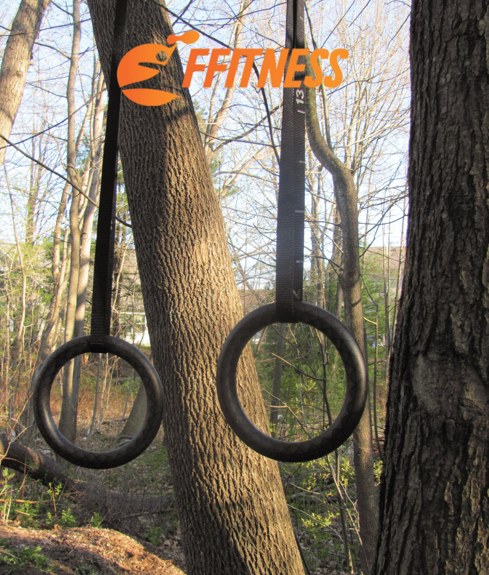 Anelli Da Ginnastica In Legno - Set Calisthenics Con Cinghie, Per Trazioni E Allenamento - Foto 2