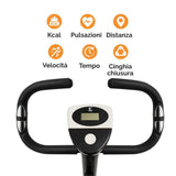 [KIT COMPLETO] Cyclette Easy Belt + Tappetino Yoga + Coppia Manubri da 1-2-3 kg