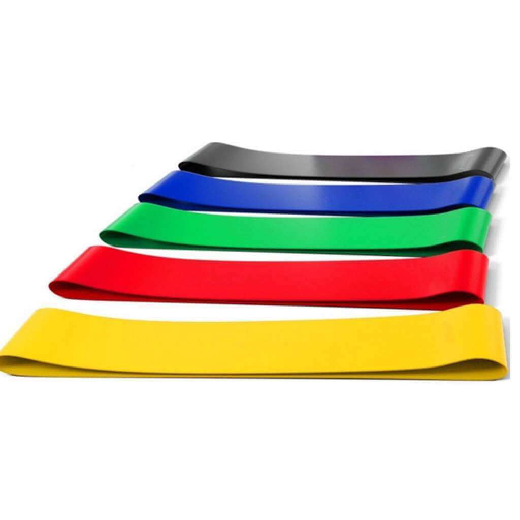 SET FASCE ELASTICHE FITNESS - 5 LIVELLI DI RESISTENZA SET FASCE ELASTICHE FITNESS - 5 LIVELLI DI RESISTENZA