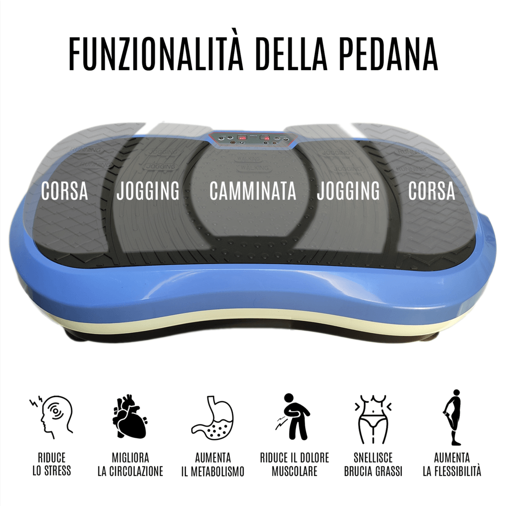Pedana Vibrante FFitness Ultra Slim 9 Programmi | 99 Livelli Velocità Max 120kg Con Bande Elastiche - Foto 7