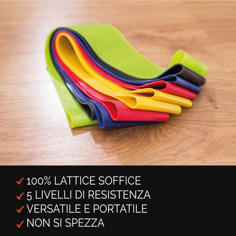 VIA FORTIS Elastici Fitness (Set di 5) de Bande Elastiche Fitness con 5 Livelli di Resistenza – Elasticos Fitness con Istruzioni per l'esercizio Italiano e Borsa per Il Trasporto VIA FORTIS Elastici Fitness (Set di 5) de Bande Elastiche Fitness con 5 Livelli di Resistenza – Elasticos Fitness con Istruzioni per l'esercizio Italiano e Borsa per Il Trasporto