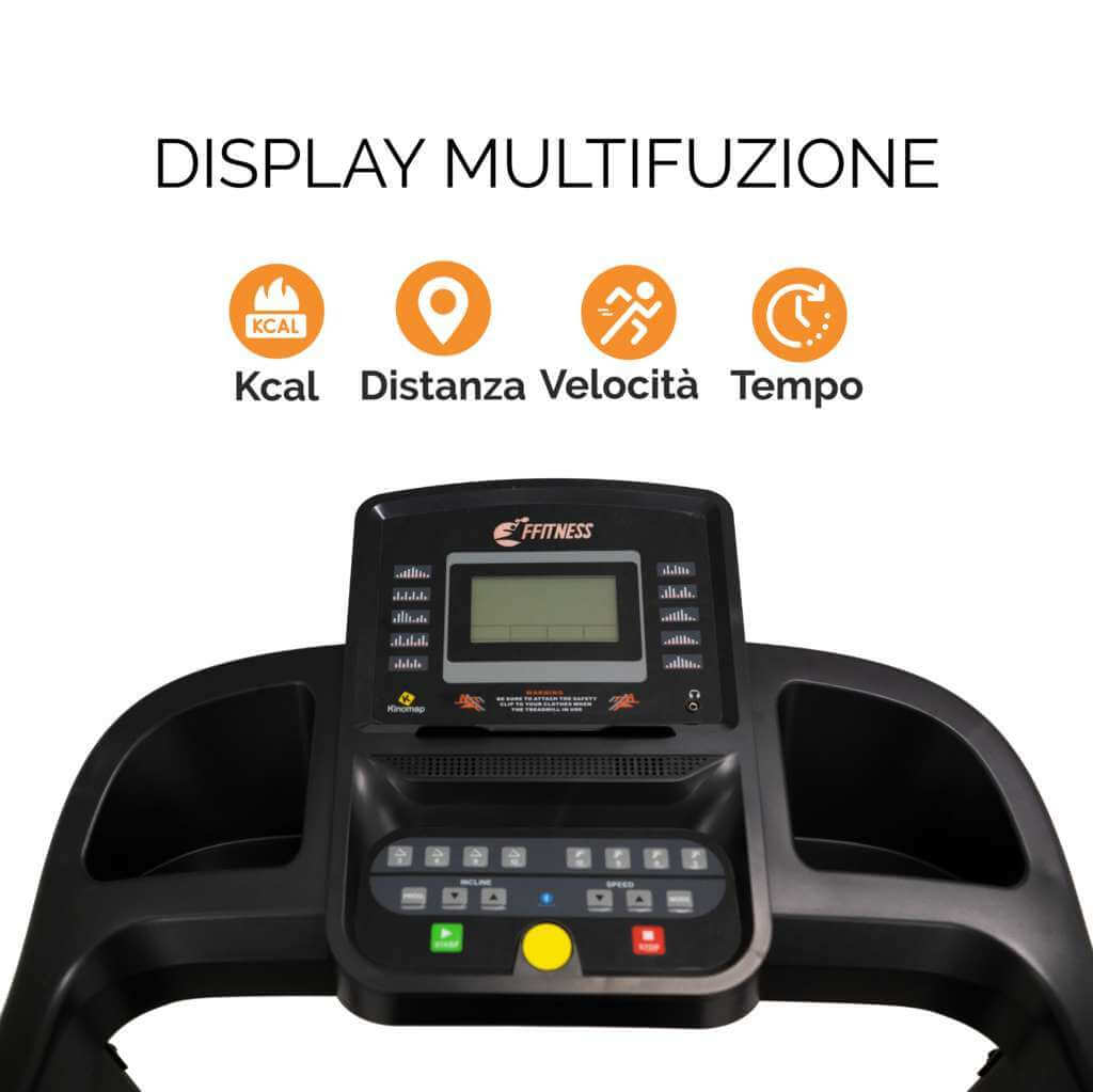 Tapis Roulant Pieghevole Con Inclinazione - 16km/h, 12 Programmi, App Smart, Motore 2.5HP Silenzioso - Foto 4
