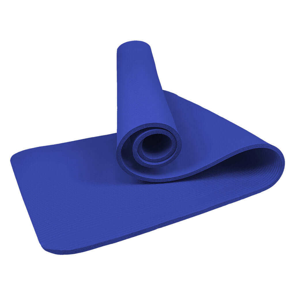 Tappetino Da Yoga Blu In PVC Spesso 6 MM MATCHU SPORTS - Foto 9